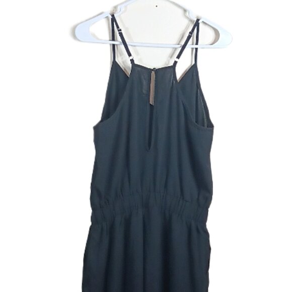 CUPSHE Jumpsuit Women’s L Black Elegant Ruched Hem Casual Travel Vacation New - Picture 6 of 6